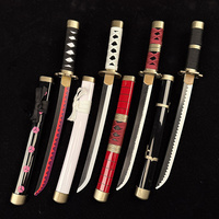7 styles, 43 cm, petite taille, ONE PIECE Zoro Qiu Shui Xue Zou Sandai Ninja Blade, accessoires de cosplay, épée katana en plastique, anime