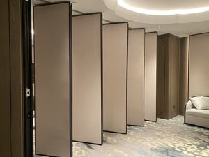 Mampara Móvil Insonorizante Personalizable - Panel de Tela Tejida/Grano de Madera Adecuado para Restaurantes, Paredes Deslizantes - Product Image 2