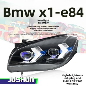 Conjunto de faros delanteros para <span class=keywords><strong>BMW</strong></span> <span class=keywords><strong>X1</strong></span> E84 (10-15), luces diurnas LED modificadas estilo flecha con lentes de señal de giro. - Product Image 2