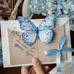 10 Adesivi per Confezione, Serie 'Poesie delle Farfalle' di Monet, Decorazioni in Rilievo per Diari - Product Image 3