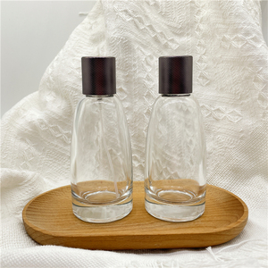 100ml rõ ràng kính tròn rỗng chai nước hoa thủy tinh với nắp kim loại - Product Image 1