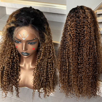 Perruque en cheveux humains naturels bouclés bruts birmans, alignés aux cuticules, avec dentelle HD 13x6, pour femmes noires, vente en gros