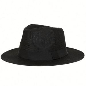 Linen Cheap Summer <b>Men</b> Panama <b>Hat</b> Wide Brim Fedora Bamboo Fiber Beach Sun <b>Hat</b> Sunscreen Sombreros Plain <b>Straw</b> <b>Hat</b> - Product Image 6