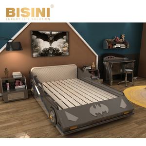 Genial, muebles de los niños <span class=keywords><strong>Batman</strong></span> coche cama con mesita de noche gran oferta niños cuartos de empleadas conjunto - Product Image 3
