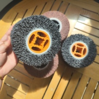Kuas Flap Abrasif Tahan Lama Non-Woven untuk Pengamplasan Permukaan OEM