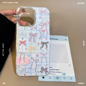 Funda Protectora para Teléfono con Lazo y Cuentas, Estilo Fresco, con Cordón, para iPhone 15 Pro 16 Pro Max - Product Image 4