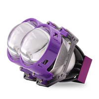 Feu de position latéral avant automatique de 3 pouces, 12V 10W, faisceau haut/bas, projecteur LED HID, lampe de conduite pour accessoires de camion et de voiture