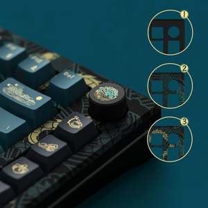 Mod007v3 ông năm của Rồng RGB Backlit 75% Bàn Phím Cơ khí kem vàng chuyển đổi từ tính Bàn phím trò chơi máy tính - Product Image 3