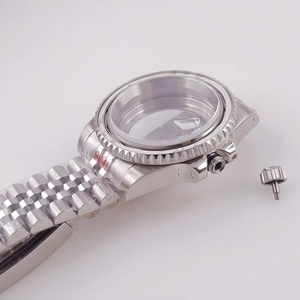 40mm Stainless Steel Waterproof <b>Seiko</b> Watch Case NH34NH35NH36NH72NH70NH38NH39 Movement Two Tone Silver <b>Gold</b> Crystal Jubilee - Product Image 6