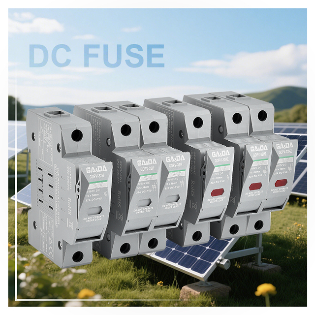 GA&DA Mini Fuse Holder High Voltage DC 32A 1000V 10x38mm Copper Plastic Ceramic Inline Electrical Fuse Box
