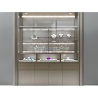 Bijouterie de luxe Bijouterie design personnalisé Vitrine en verre Vitrine pour bijoux Collier Boucles d'oreille Kiosque