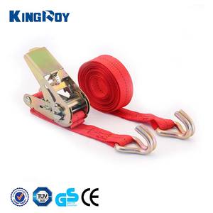 Sangle d'arrimage à cliquet avec boucle à came 25 mm x 5 m, charge de 800 kg, polyester, revêtement en zinc, certifiée EN12195 pour la logistique - Product Image 2