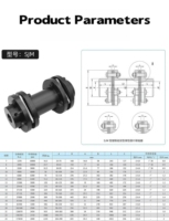 Accouplement rapide à diaphragme SFS JM (acier) – Zéro jeu, haute précision, structure universelle flexible, OEM, garantie 1 an, servo