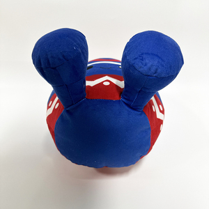 Cojín de Peluche con Forma de Huevo Rojo, Azul y Blanco, Diseño de Puntos Ondulados en <span class=keywords><strong>Zigzag</strong></span>, Juguete de Peluche Suave para Todas las Edades, Decoración y Regalo de Pascua - Product Image 5
