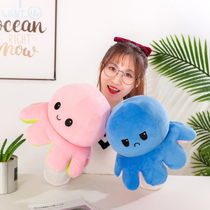 Peluche <span class=keywords><strong>Reversible</strong></span> de <span class=keywords><strong>Pulpo</strong></span>, Juguete de Peluche Suave de 20cm-50cm, para Mayores de 14 Años, Alivia el Estrés - Product Image 4
