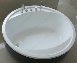 Baignoire en acrylique <span class=keywords><strong>de</strong></span> haute qualité en <span class=keywords><strong>forme</strong></span> <span class=keywords><strong>de</strong></span> <span class=keywords><strong>cercle</strong></span> avec douche pour une ou deux personnes - Product Image 6