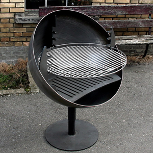 Outdoor Premium Modern <b>Camping</b> <b>Grill</b> Auto Ignition Wood Burning Corten Steel BBQ Fire Pit Heavy-Duty and Portable for Home Use - Product Image 2