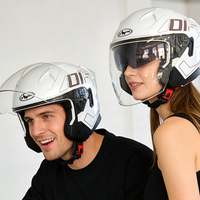 Casque de moto ouvert certifié DOT de haute qualité, double visière, en ABS, pour motocross, fabriqué en usine
