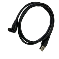 Kabel USB 2.0 Pengisian Cepat Grosir HL 1M PVC TPE Silikon Kepang Konduktor Tembaga Murni untuk Smart Watch iPhone Garmin Fenix