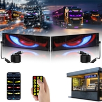 Accessoires d'éclairage de voiture Panneau matriciel LED Yeux du diable pour pare-brise de voiture