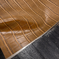 Tissu en cuir de crocodile écologique de haute qualité en relief synthétique PU PVC pour rembourrage pour sacs à main canapés voitures artisanat bagages