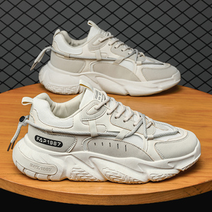 รองเท้าผ้าใบผู้ชายสำหรับฤดูร้อน ระบายอากาศได้ดี ทันสมัย สวมใส่สบาย เหมาะสำหรับวิ่ง เดิน และเล่นกีฬาแบบลำลอง พร้อมฟังก์ชั่นเพิ่มความสูง - Product Image 2