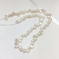 Perles d'eau douce naturelles baroques lisses de 4-6 mm, rares sur le marché, avec trou traversant, pour la création de bijoux DIY