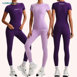 LORISOW Vêtements de yoga de qualité supérieure Yiwu pour femmes, tenue d'été personnalisée pour filles, ensemble de sport XL pour la gym, le tennis et le fitness - Product Image 1