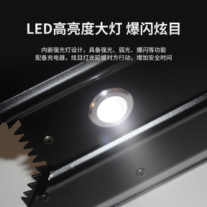 Bouclier multifonctionnel en alliage d'aluminium pour la cavalerie, avec lumière LED, pour la protection contre les émeutes - Product Image 2