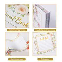 Livre d'or personnalisé en gros pour mariage et fête, avec dorure à chaud, carnet de planification et journal de mariage pour signatures