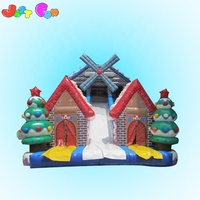 Châteaux gonflables pour enfants à prix abordable, châteaux gonflables commerciaux de Noël, combos de châteaux gonflables à vendre