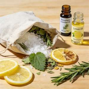 Sachets de thé de bain <span class=keywords><strong>bio</strong></span> S&Soak avec sels de la mer Morte et de l'Himalaya, <span class=keywords><strong>sel</strong></span> <span class=keywords><strong>d</strong></span>'<span class=keywords><strong>Epsom</strong></span>, jasmin, rose - Soin relaxant du corps et des pieds, expérience de spa naturelle - Product Image 5