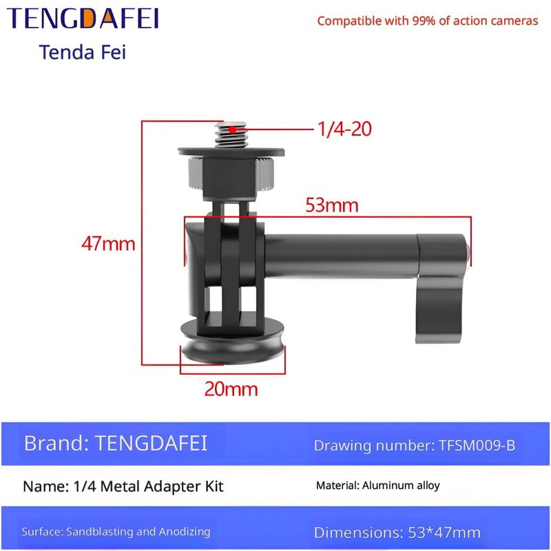 Black Adapter Kit (Model TFSM009-B)