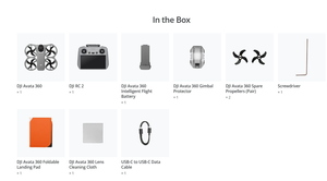 อวาต้า 360 (RC 2) 8K 360 °   โดรน FPV พร้อมรีโมทคอนโทรล RC 2 ตัว แบตเตอรี่ 3 ก้อน ระบบส่งสัญญาณ O4+ สำหรับถ่ายภาพทางอากาศ - Product Image 6