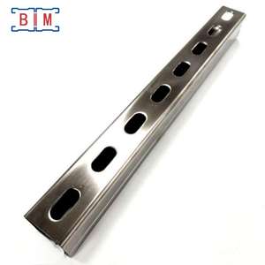 C型钢 41X41X2.5mm 1-5/8 X 1-5/8 英寸 灰色粉末涂层钢支撑件，用于焊接 - Product Image 3