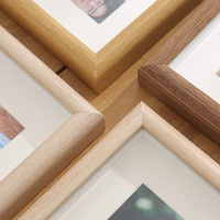 Marco de Fotos Creativo Frame Deli, Combinación Ecológica, Impresión UV en Madera con Forma de Alien 3D, 4 Colores, Soporte para Montaje en Pared, para el Hogar