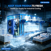 Direct Cooling Block IJsmachine Automatische Ontvorming Lucht-Waterkoeling voor IJsfabriek Visserijconservering Bouw