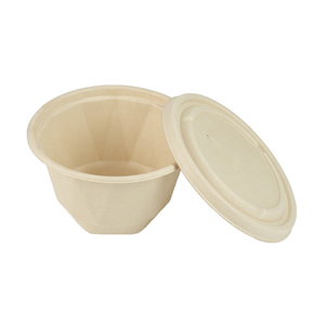 disposable fast food biodegradable takeaway bagasse bento lunch box with lid