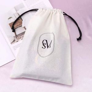 Custom Cotton Linen <b>Drawstring</b> <b>Pouch</b> Bag Organic Cotton Gift Jewelry Packaging Bag Eco-Friendly Storage Gift Bag for Party Favor - Product Image 1