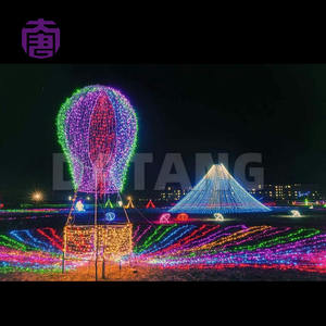 Led <b>Lighted</b> Hot Air Balloon <b>Christmas</b> Decoration For Outdoor Shopping Mall Ip65 220v String Style Customizable Color Easy - Product Image 5