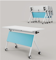 Tables pliantes modernes de haute qualité avec roues Table de réunion pliable Tables de salle de formation