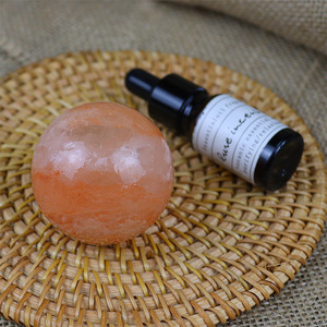 Pierre de Massage ovale plate en cristal sculptée à la main pour la massothérapie roches salées de l'Himalaya pierre chauffante chauffante rose naturelle - Product Image 6