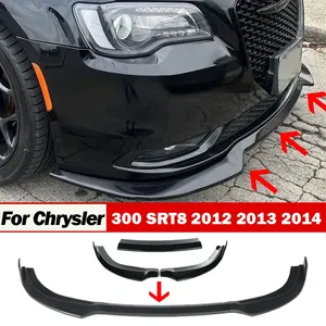 StarNav Pour 300 SRT8 2012 2013 2014 3 pièces Spoiler avant, Protection de lèvre inférieure, Lame de diffuseur, Pièces de modification automobile - Product Image 5