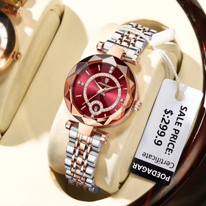 Reloj de Cuarzo de Acero Inoxidable para Mujer, Diseño de Lujo, Resistente al Agua 3ATM, con Esfera Antigua Luminosa, Envío Directo - Product Image 1