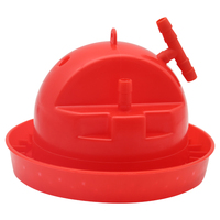 Abreuvoir Rouge en Plastique pour Poulets et Volailles, Abreuvoir Plasson pour Poulets
