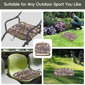 Coussin lombaire portable camouflage réglable pour chaise de camping, pêche, chasse tactique - Product Image 5