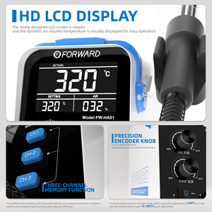FORWARD FW-HA01 Precise Temperature Control Motherboard Repair Tools Hot Air Desoldering Station Air Gun for Mobile Phone Repair - Product Image 3