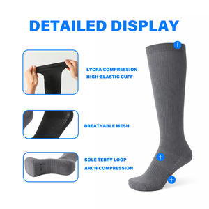 Chaussettes <span class=keywords><strong>de</strong></span> sport personnalisées <span class=keywords><strong>en</strong></span> <span class=keywords><strong>bambou</strong></span> pour hommes et femmes, chaussettes <span class=keywords><strong>de</strong></span> compression 20-30 mmhg - Product Image 2