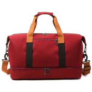 Borsa da Palestra in Tela per Donna con Logo Personalizzato, Borsa da Viaggio con Scomparto per Scarpe, Borsa Weekend Grande Capacità - Product Image 3