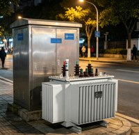 Transformateurs immergés dans l'huile, directement de l'usine | 30 kVA à 2500 kVA, Haute efficacité, Faible bruit, Conception personnalisée